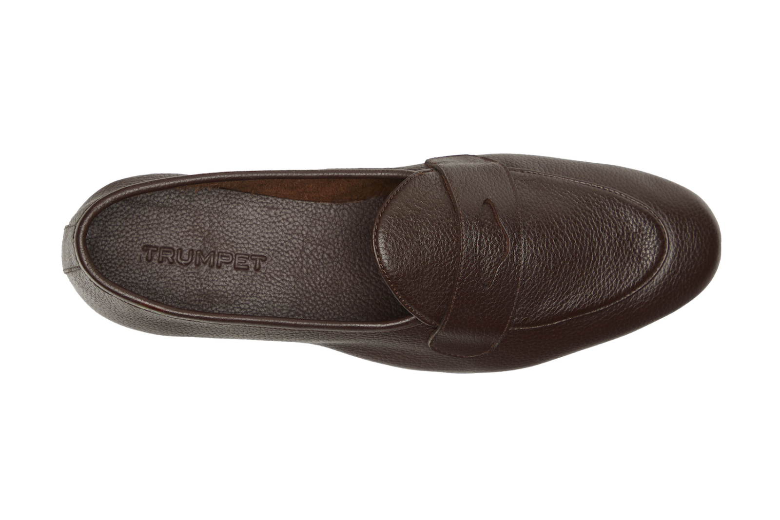 Belgian Loafers With Penny Saddle In Dark Brown